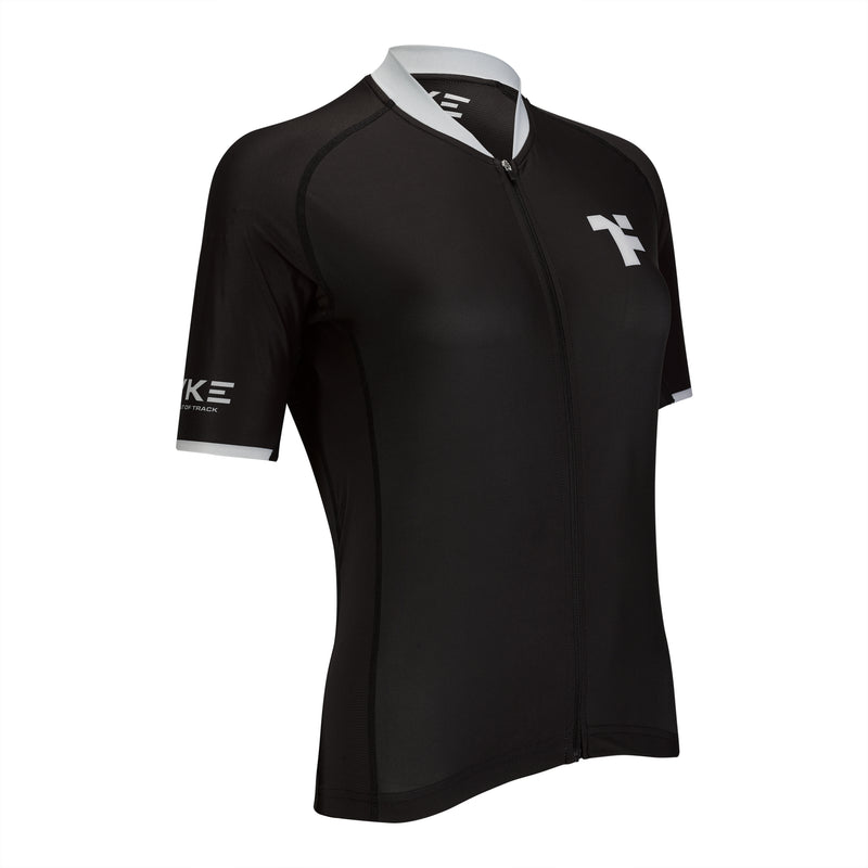 Boost Cycling SS Shirt Woman: Delantero del maillot de ciclismo black para mujer