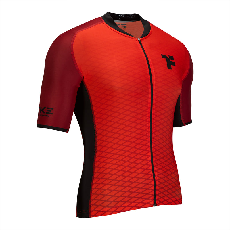 Boost Cycling SS Shirt Woman: Delantero del maillot de ciclismo red para hombre