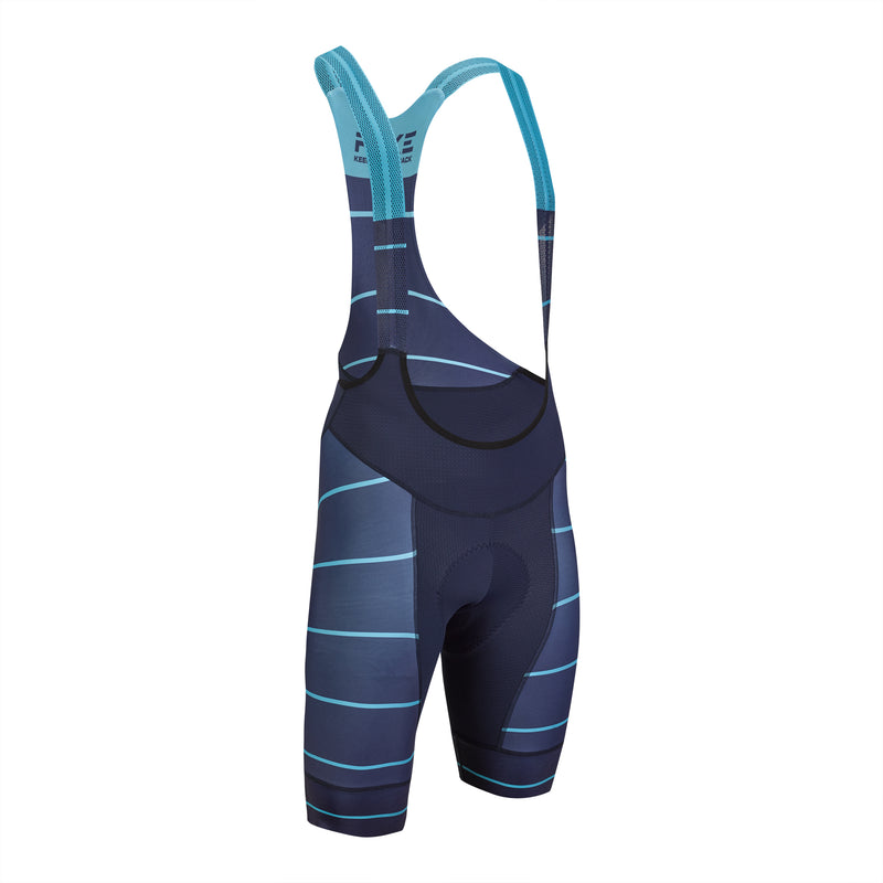 Culotte con tirantes Boost Hombre - Delantero culotte ciclismo azul marino hombre