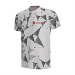Boost One T-Sirt: camiseta deportiva blanca con triángulos black