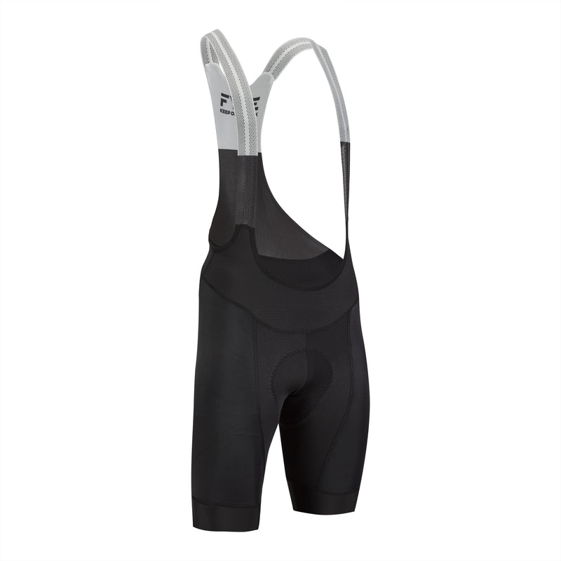 Boost Bib Short Man - Frente de black calções de ciclismo para homem